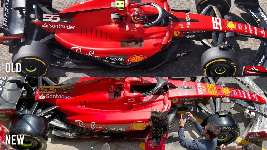 Τα νέα sidepods της Ferrari