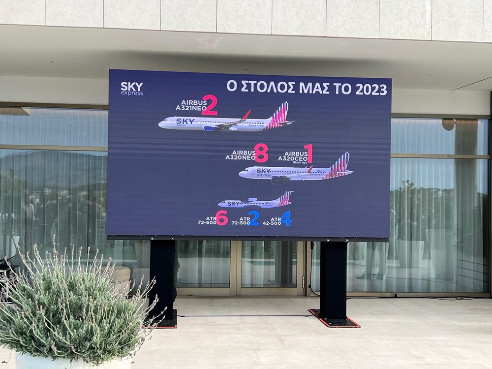 Τα νέα αεροπλάνα της Sky Express