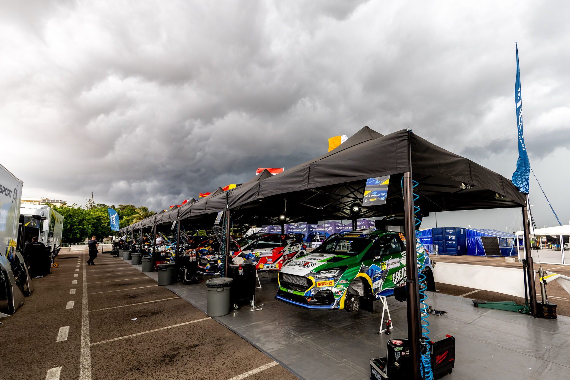 WRC, ράλι Ιταλίας, τα Fiesta Rally3 σε παράταξη