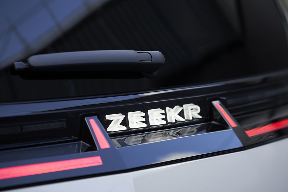 Zeekr X, τρισδιάστατο το logo στο πίσω μέρος 
