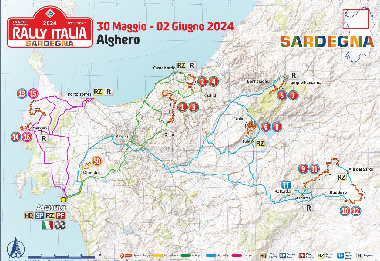 Η διαδρομή του ιταλικού αγώνα του WRC
