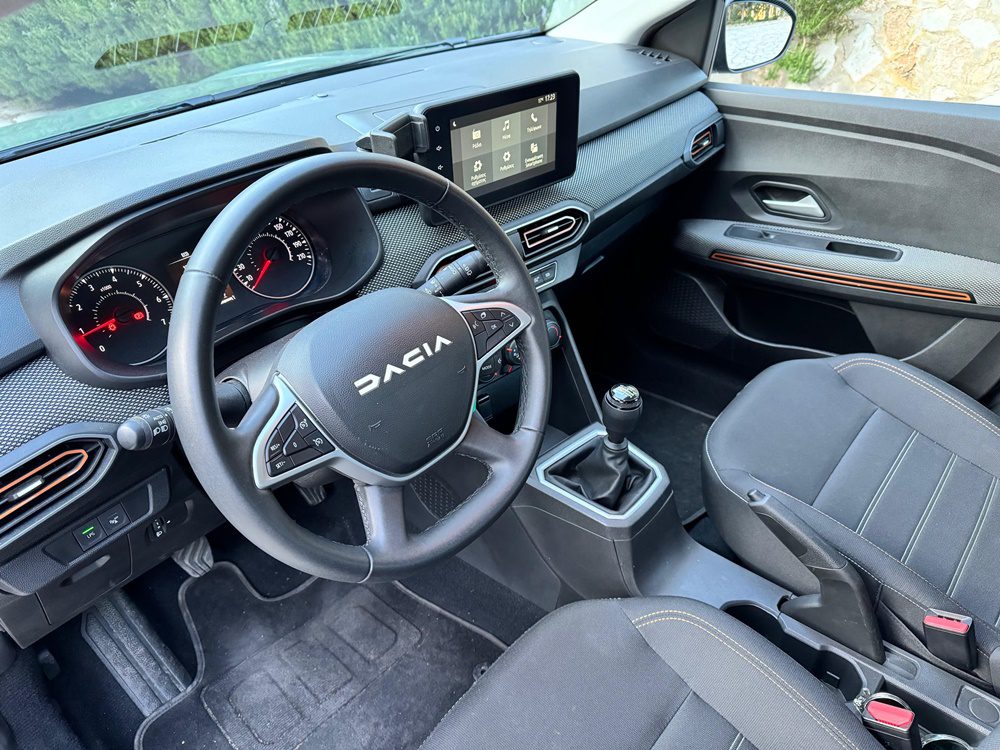 To εσωτερικό του Dacia Sandero 