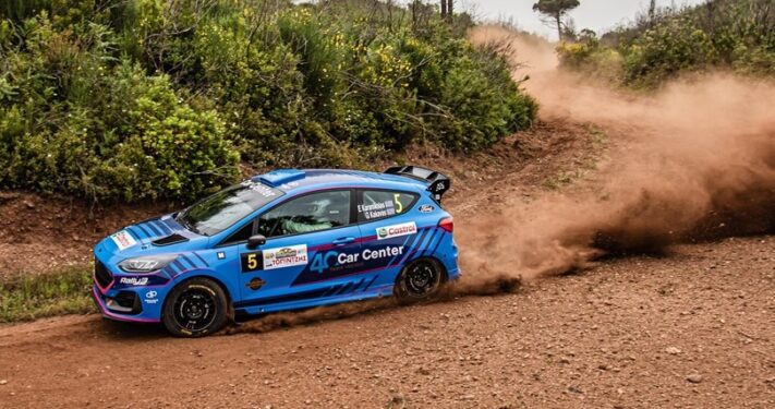 Καρανικόλας-Κακαβάς οι ταχύτεροι στο shakedown στο Ολυμπιακό ραλι με Ford Fiesta Rally3